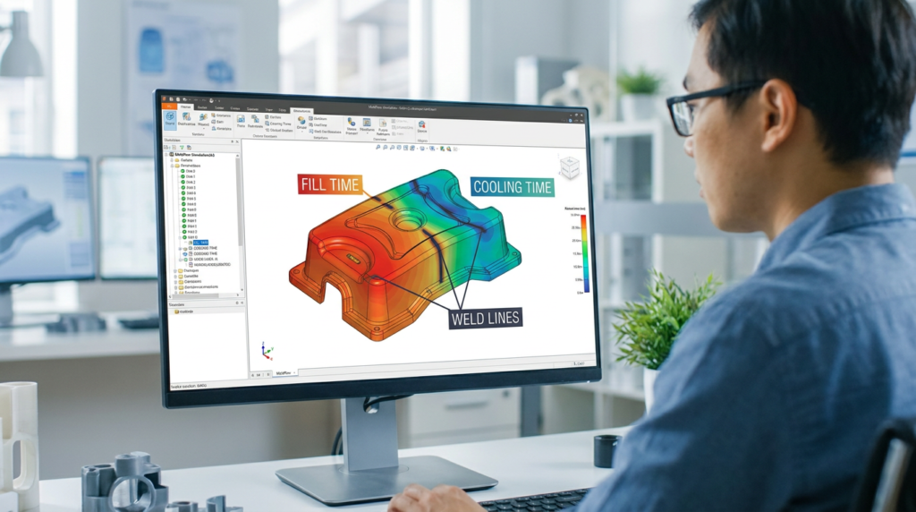 mold flow analysis simulation